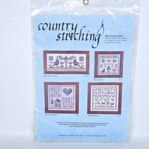 Country Stitching‎ Beginner Cross Stitch Kit 602 My Best 7x7 Printed Linen USA
